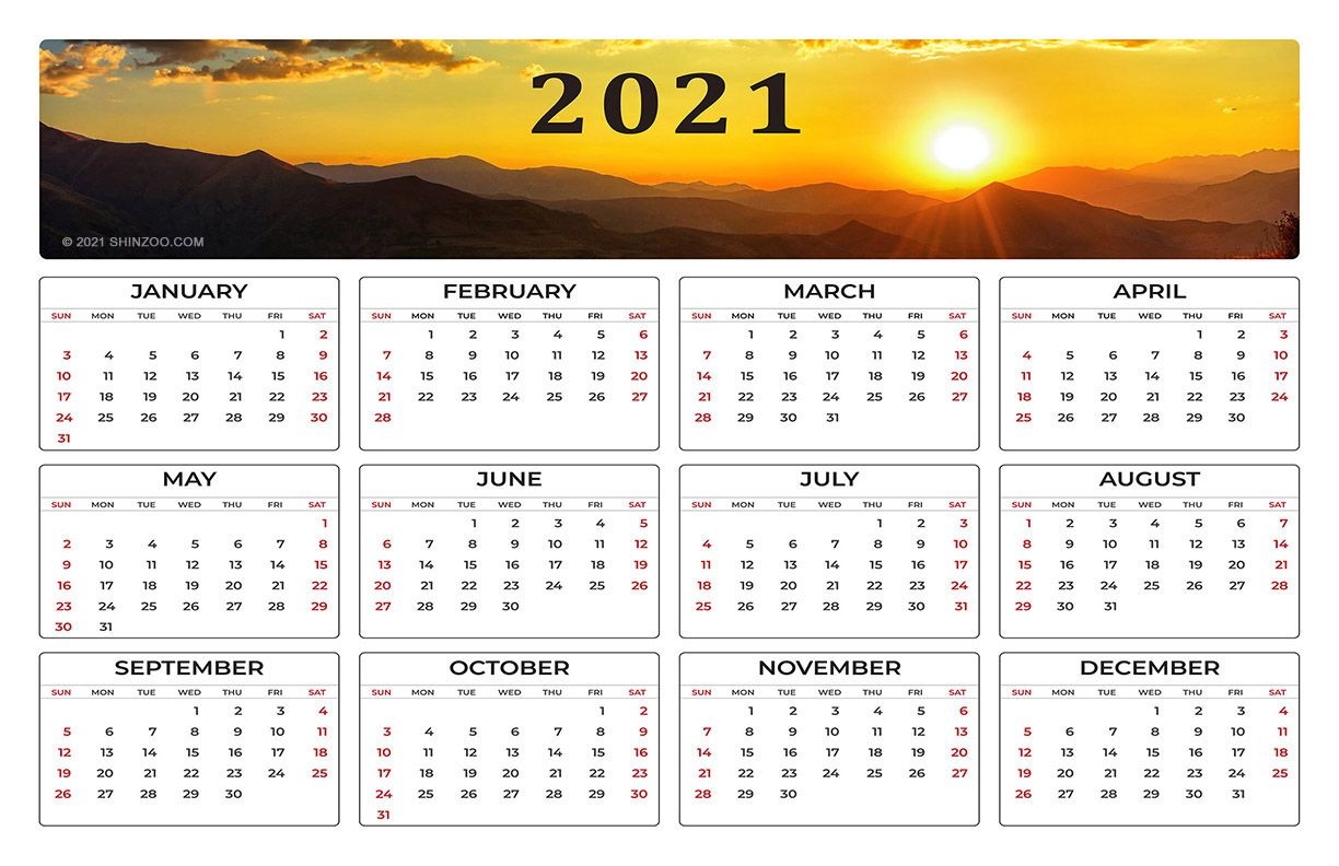 Effective 11 X 17 Calendar 2021 Free Printable