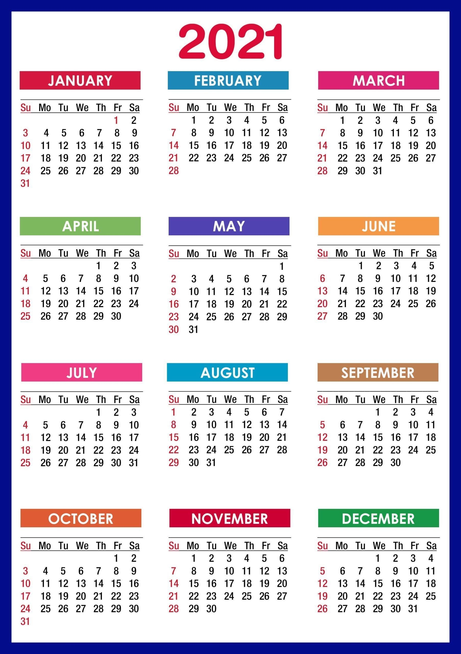 Universal Sept Calendar 2021 With Holidays 8.5' X11' | Get ...