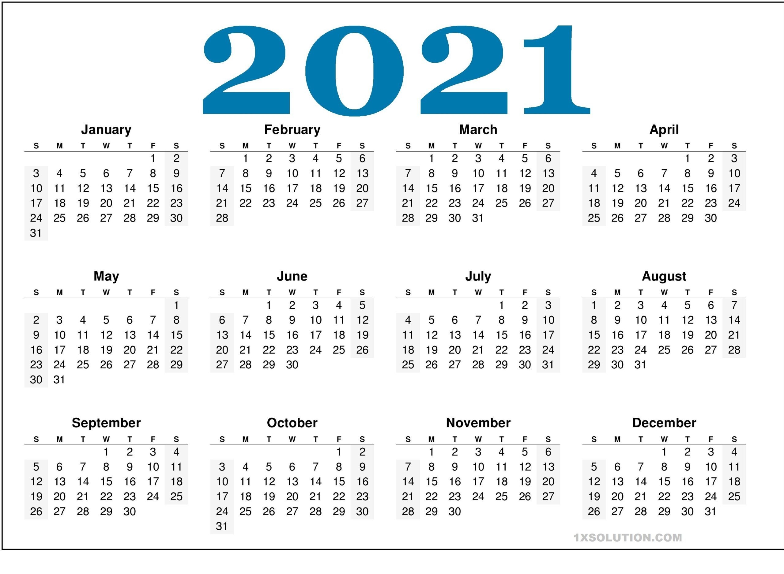 2021 Daily Calendar: To Write Your Important Schedule