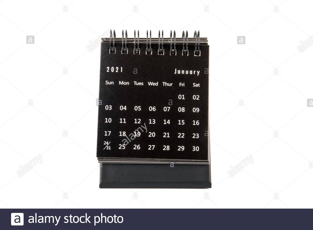 2021 January. Time Planning, Business, Day Counting And