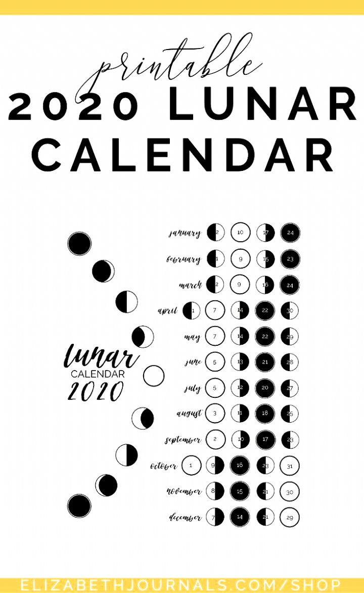 Effective Free Printable Moon Phase Calendar February 2021 ...