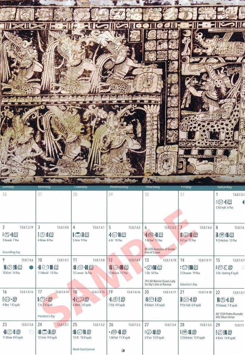 2021 Mayan Wall Calendar | Wall Calendar, Mayan, Glossy Print