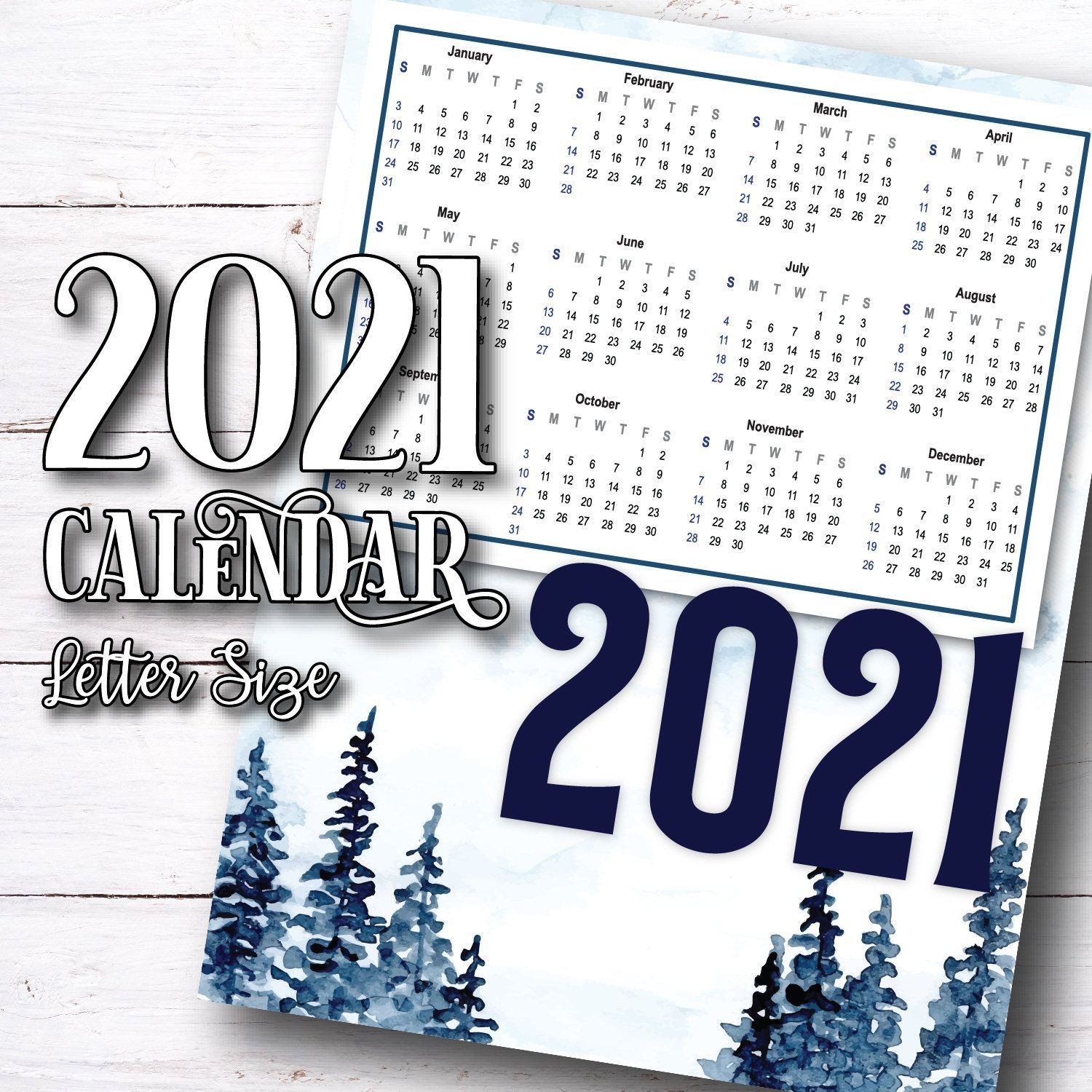 2021 Printable Calendar Download 2021 Calendar Printable