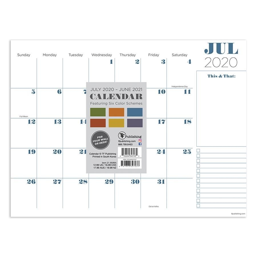 2021 Professional Mini 9&quot;X12&quot; Desk Pad Monthly Blotter Calendar -  Walmart