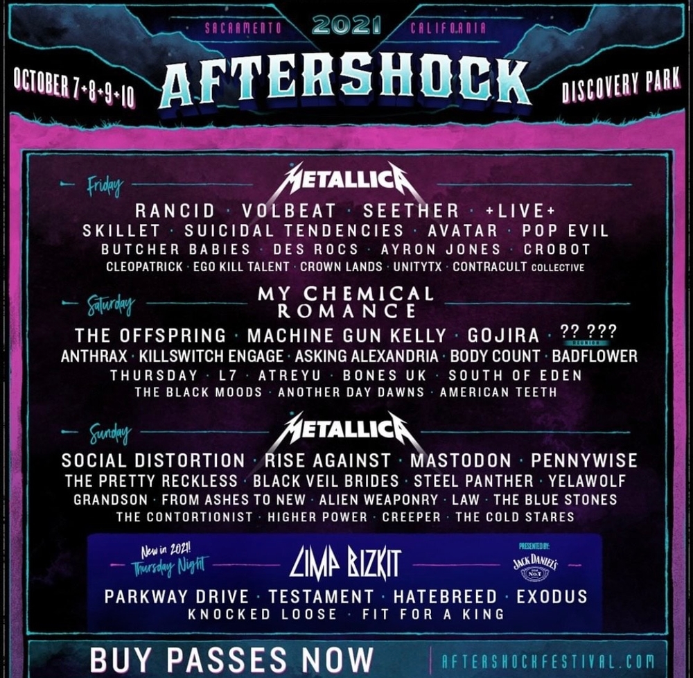 Aftershock 2021 - Incredible Lineup!