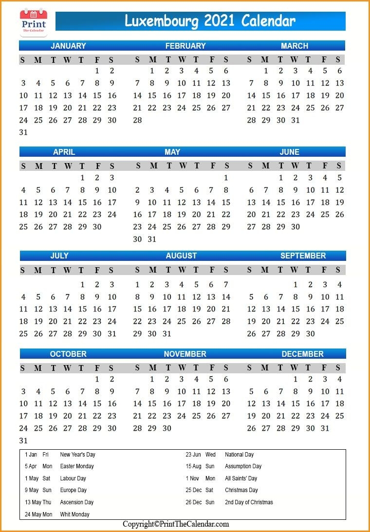 Calendar 2021 May June - Luxembourg Holidays 2021 [2021