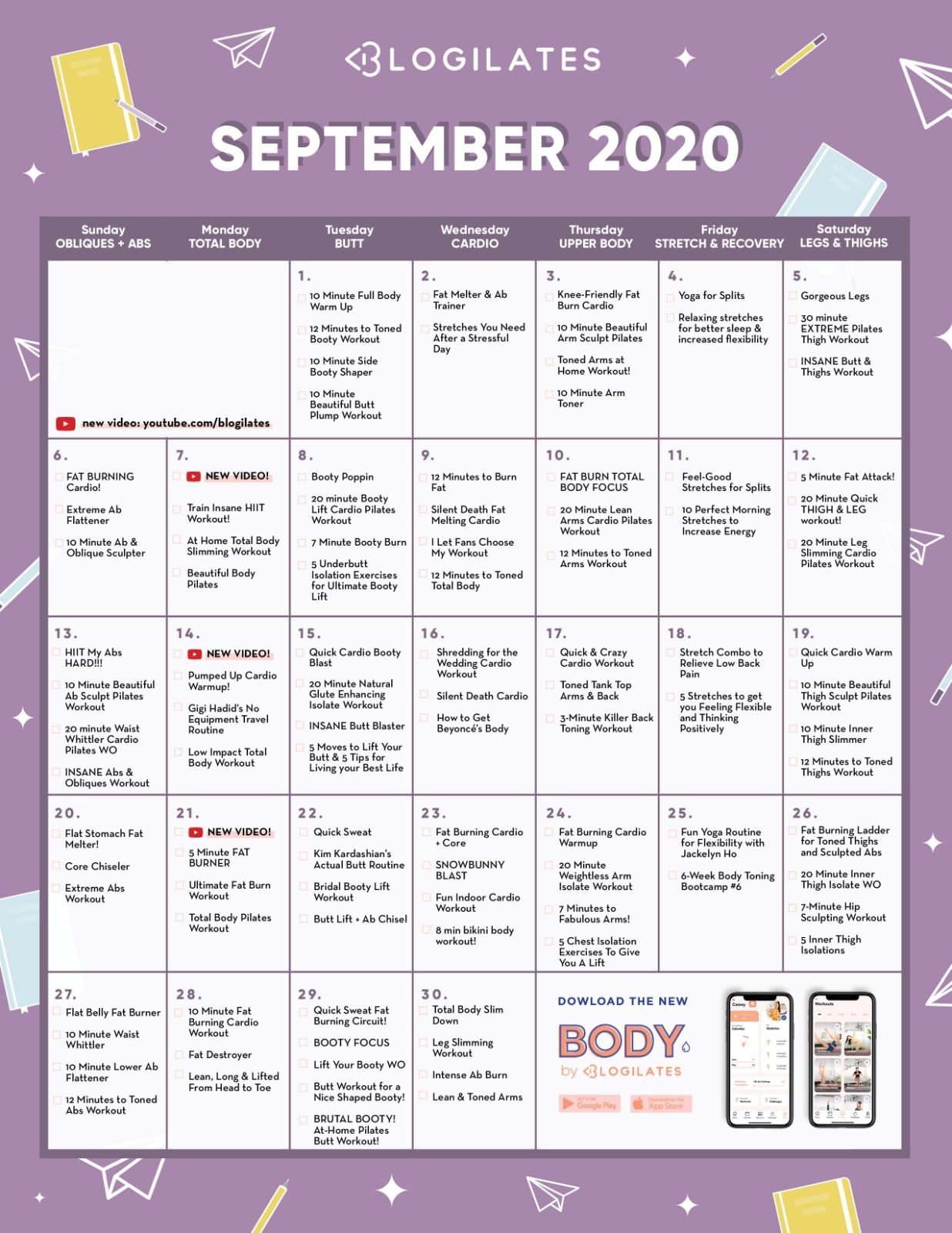 Calendar Archives – Blogilates