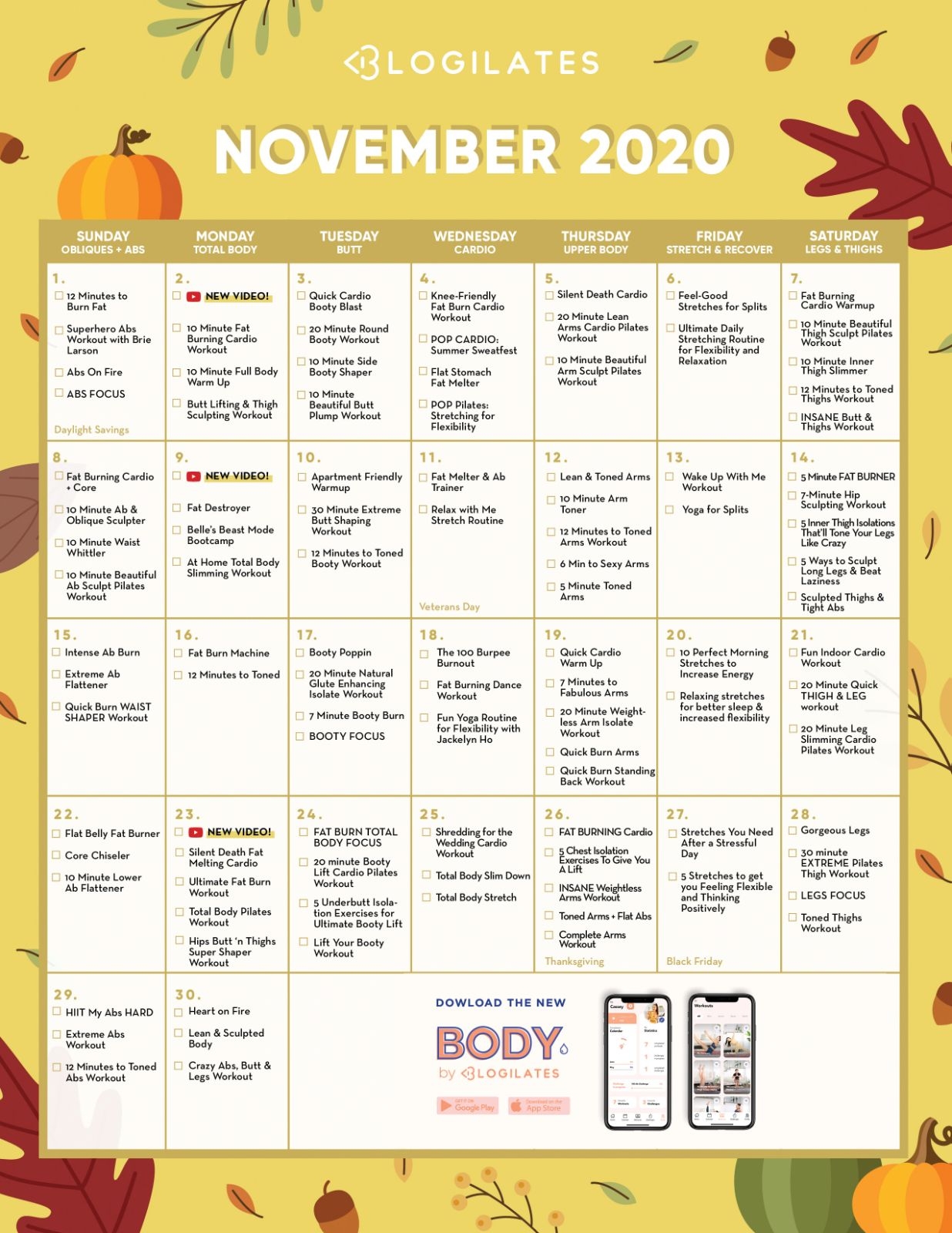 Calendar Archives – Blogilates