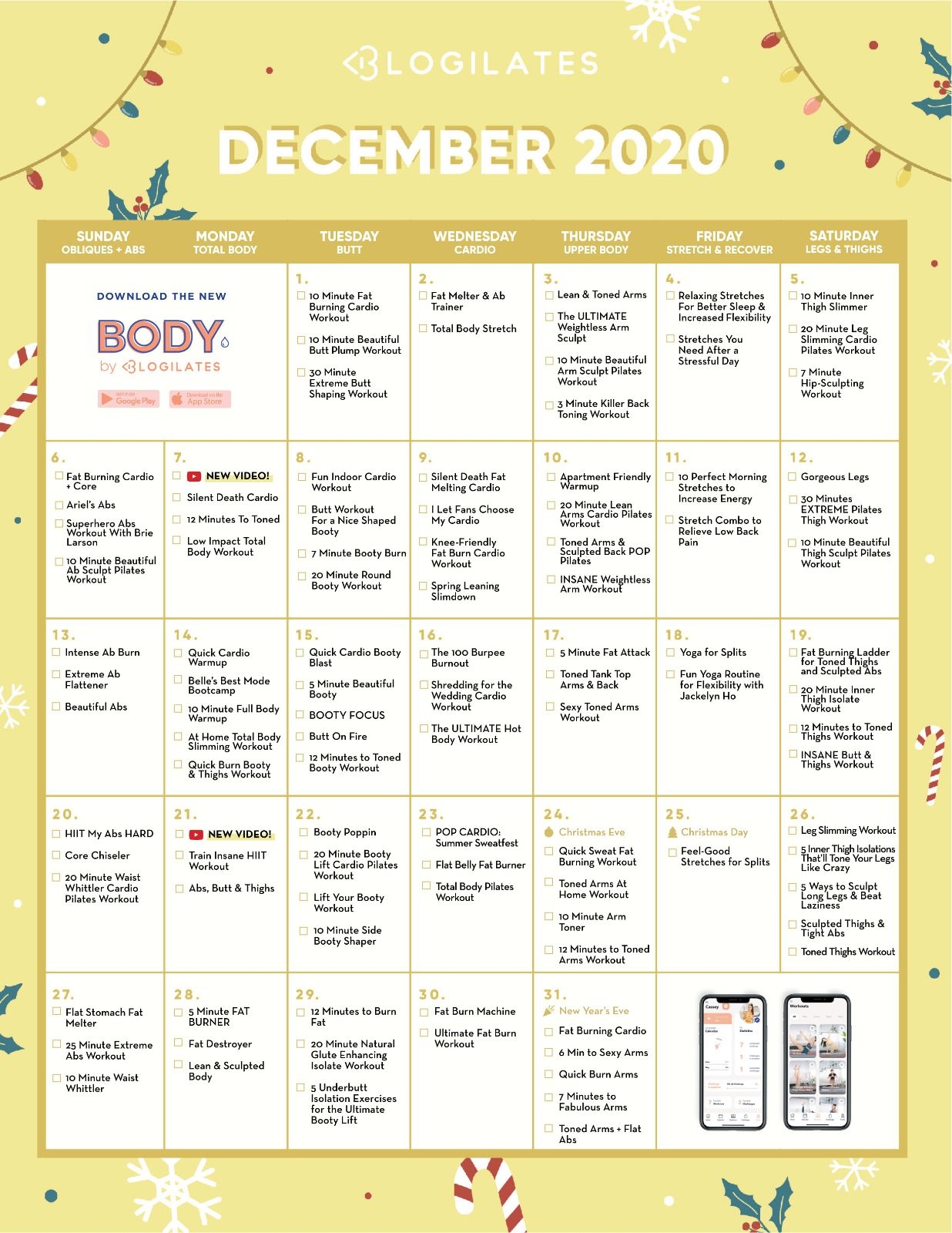 Calendar Archives – Blogilates