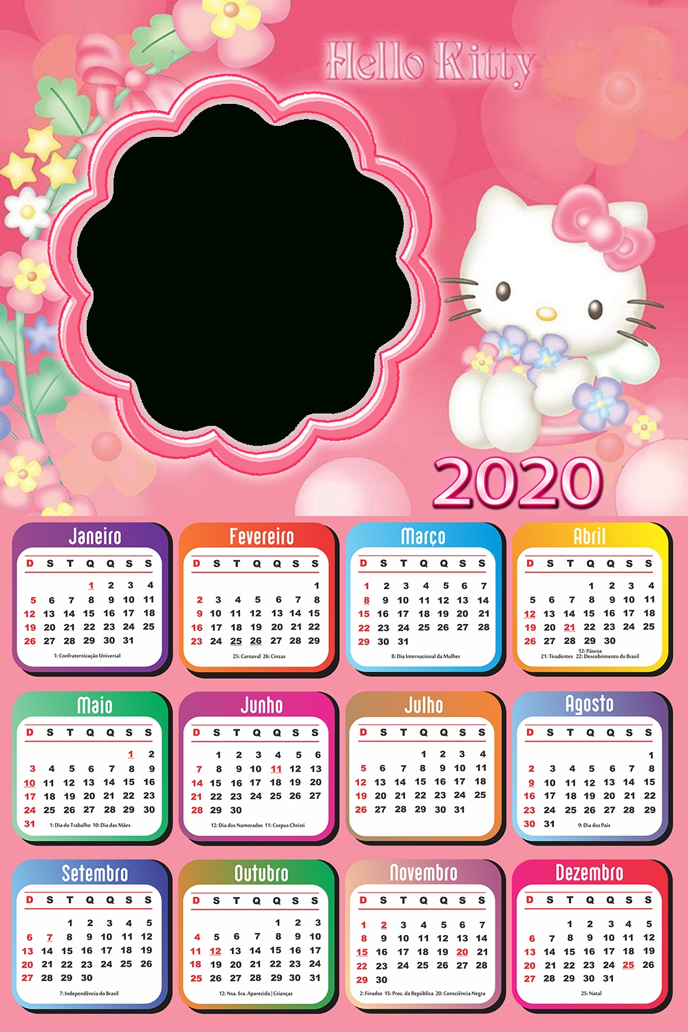 Calendario 2020 Hello Kitty - Calendario 2019