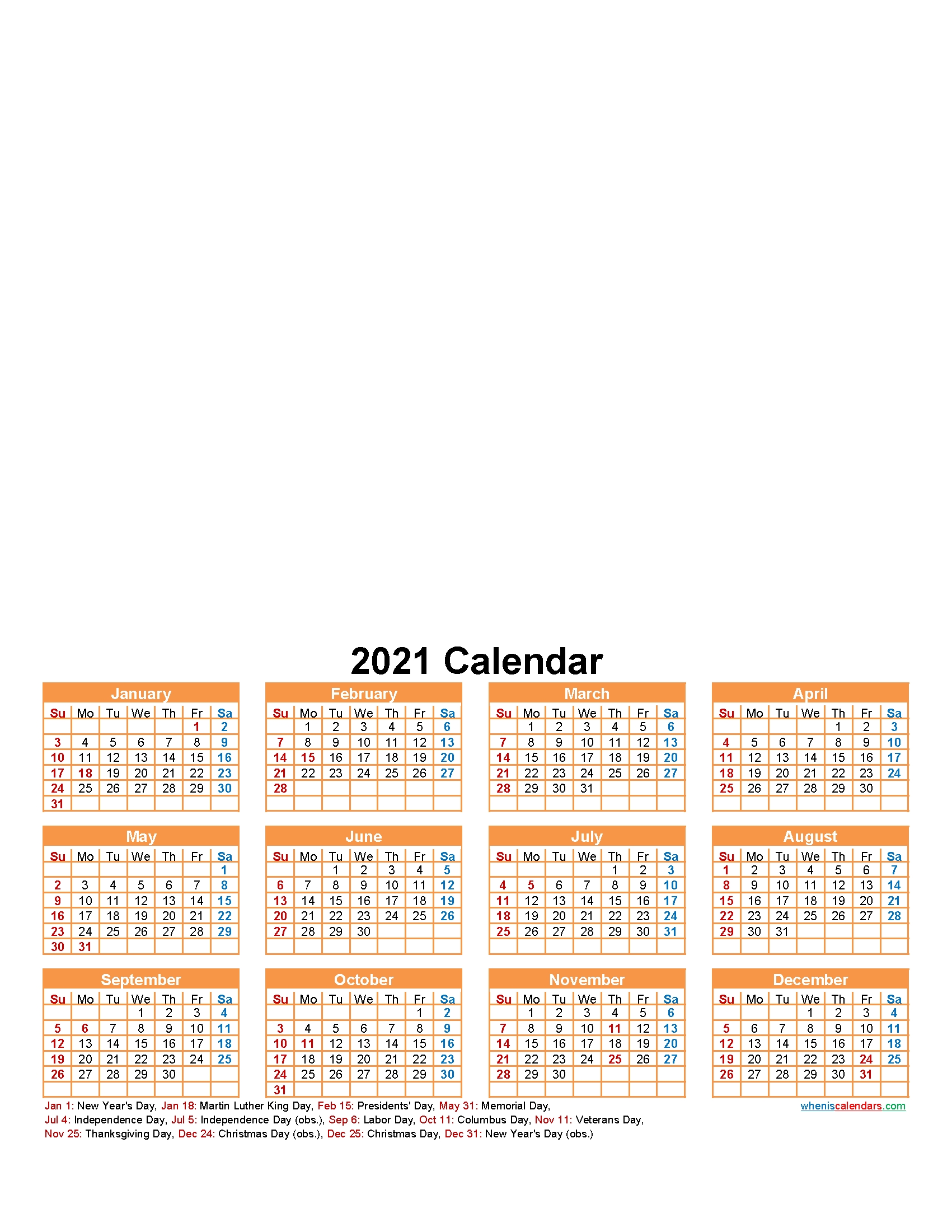 Create Your Own Photo Calendar Online Free 2021 – Template