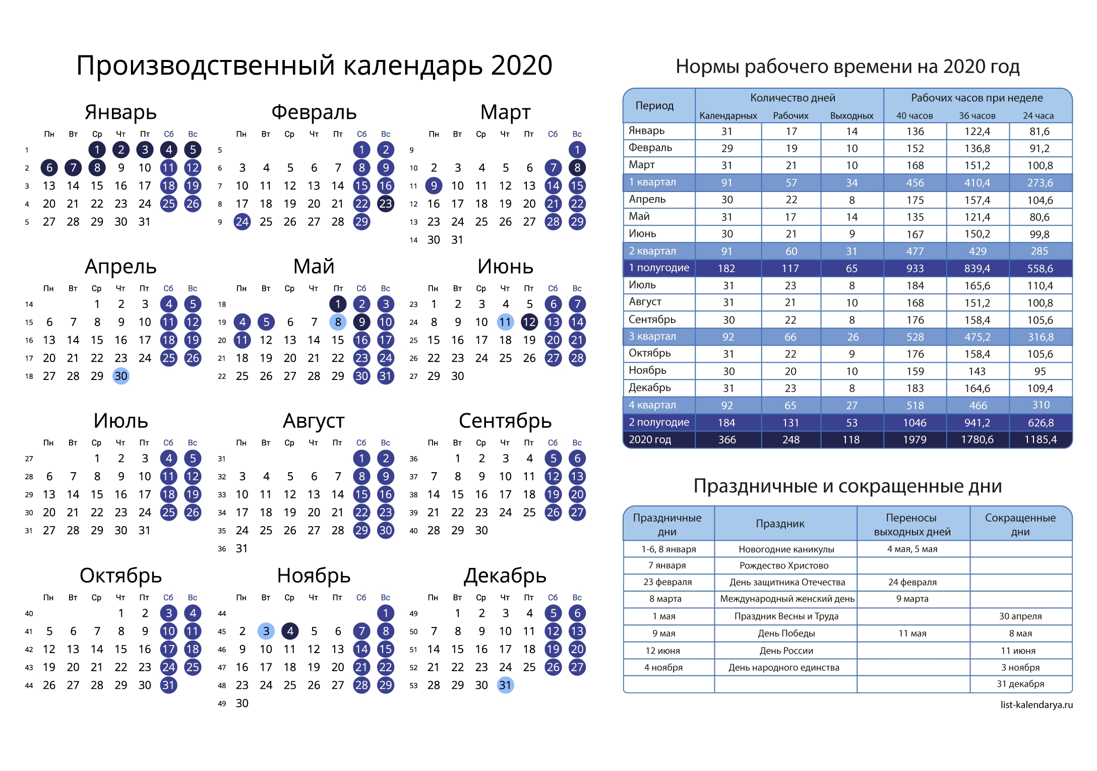 Скачать Календарь На 2020 Год В Форматах: Word, Pdf, Jpg