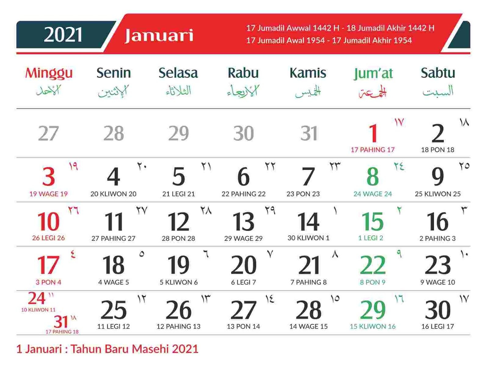 Download Kalender 2021 Gratis Format Cdr, Png - Dowlogo