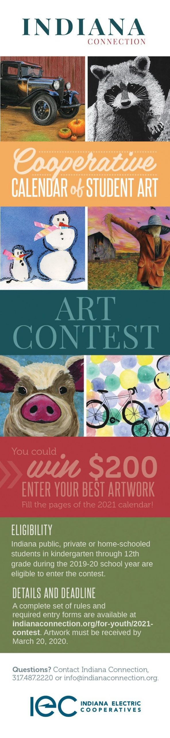 Enter The 2021 Calendar Of Student Art Contest - Indiana