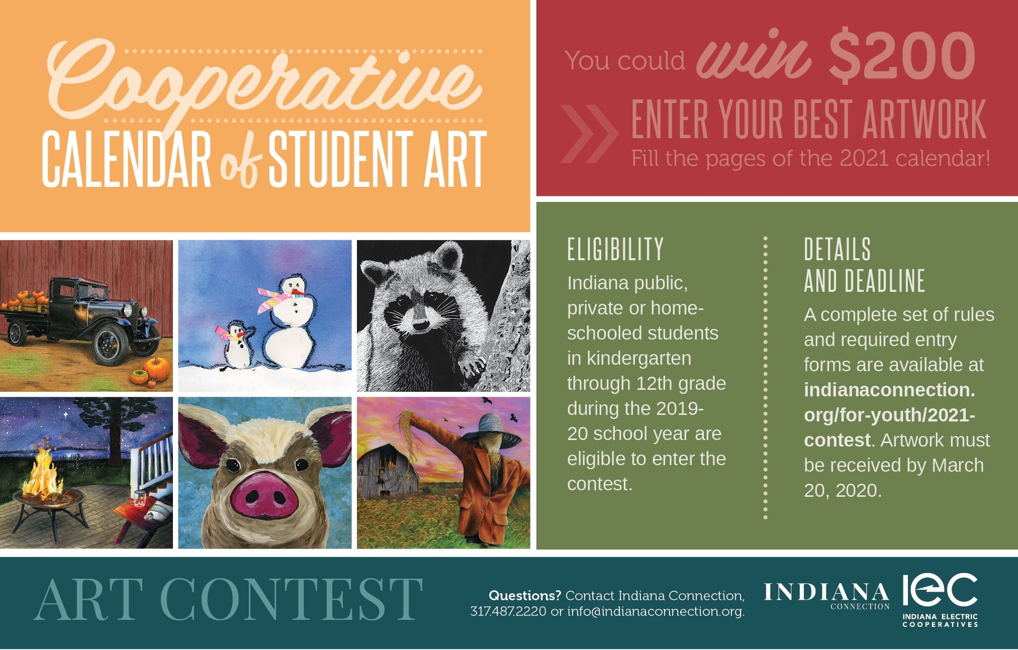 Enter The Cooperative Calendar Of Student Art Contest