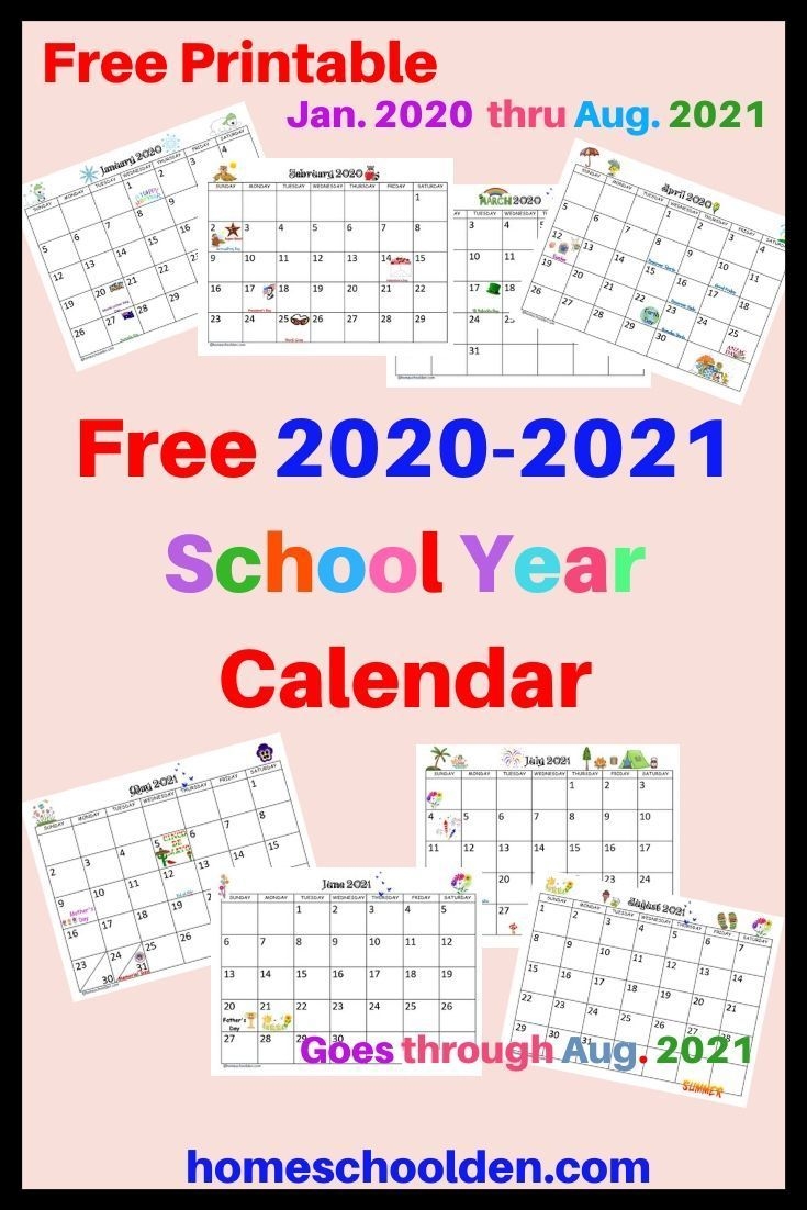 Free 2020-2021 Calendar Printable In 2020 | School Calendar