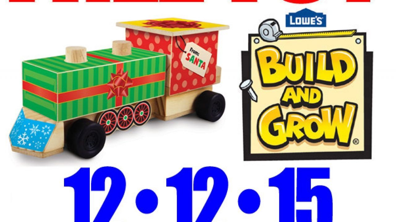 Free Christmas Toy At Lowe&#039;S – Free Kid Craft Workshop