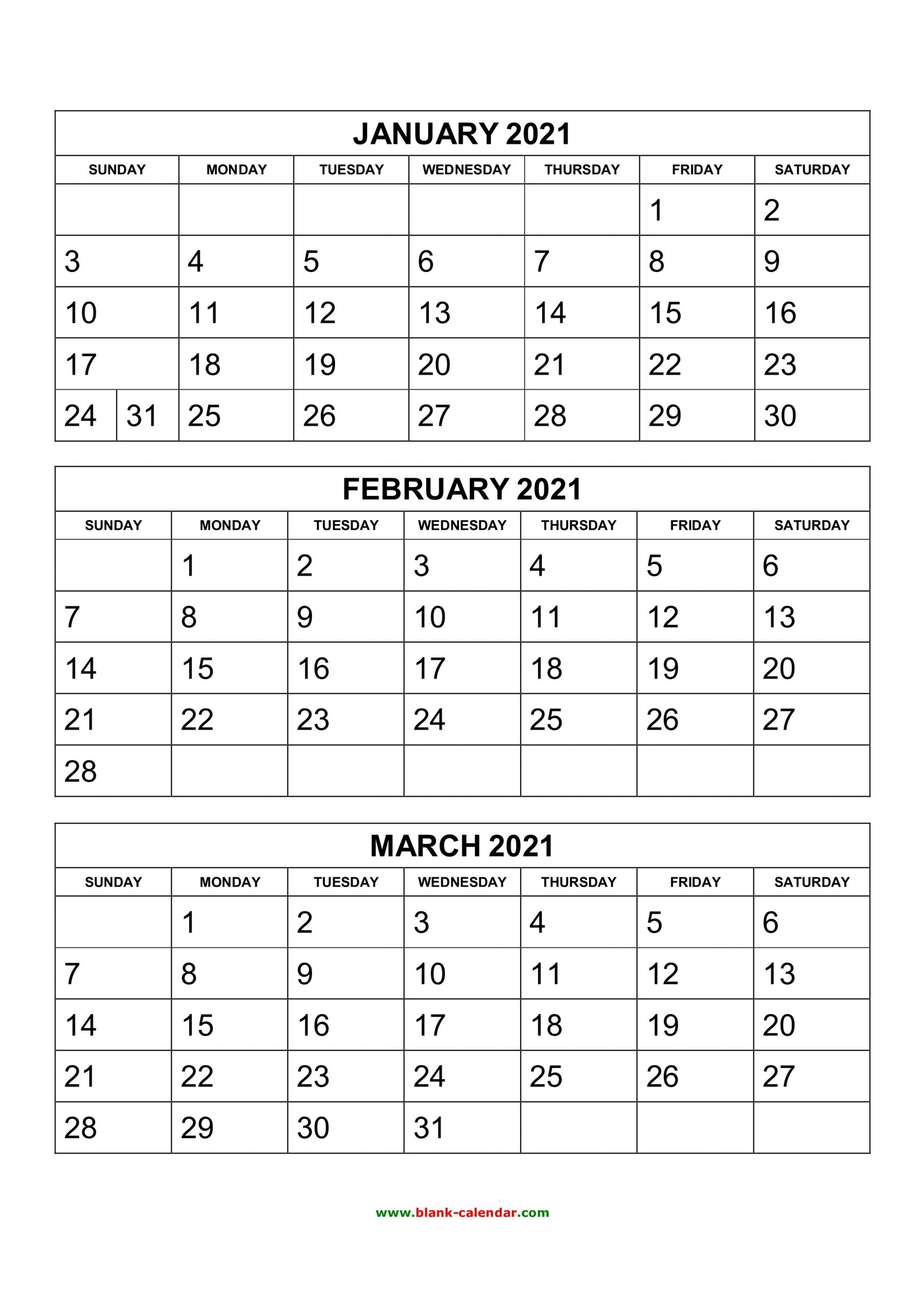 How to 2021 Printable Calendar 4 Months Per Page