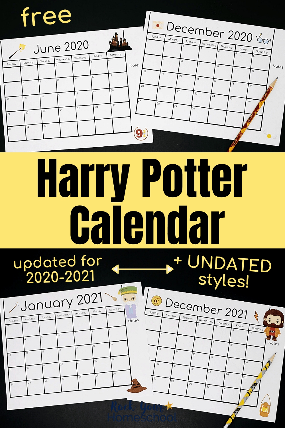 Free Harry Potter-Inspired Calendar For A Magical Year