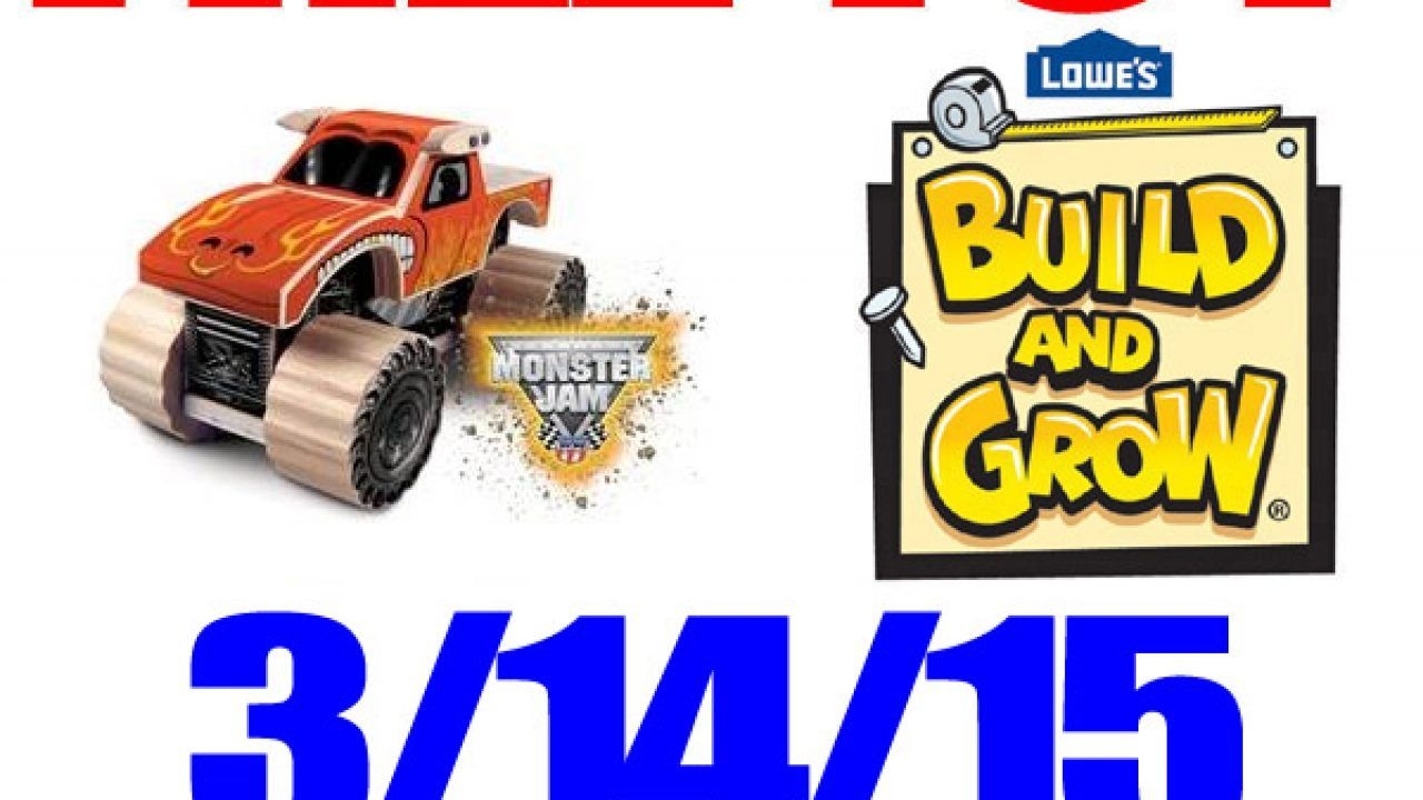 Free Monster Jam Toy Truck At Lowe&#039;S – Free Kid Craft