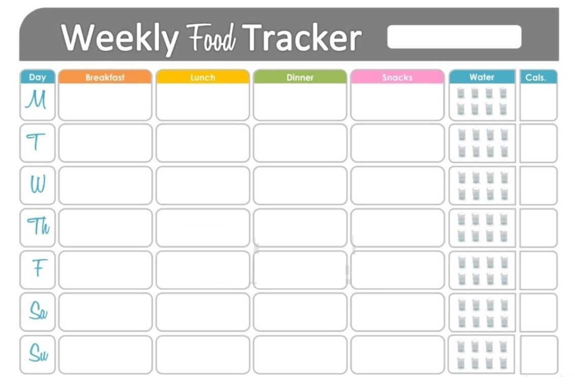 Free Printable Fitness Food Tracker | Fitness Tracker