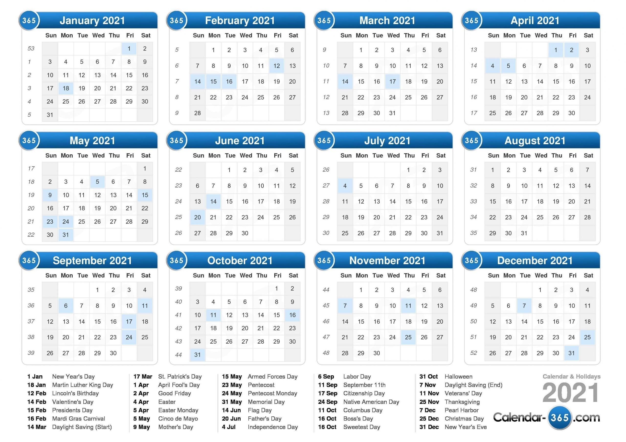 Effective Free Editable Weekly Calendar 2021 | Get Your Calendar Printable