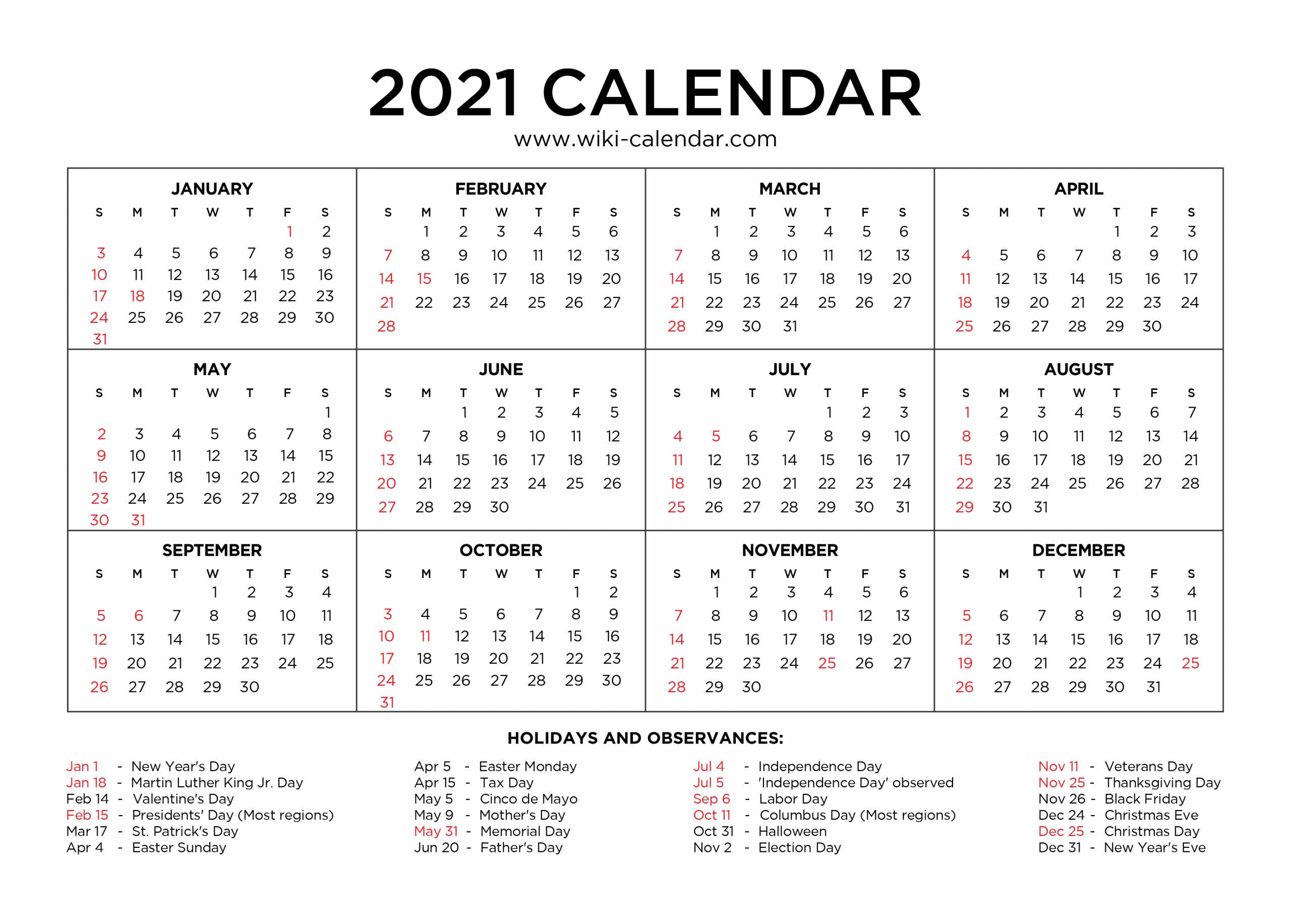 Effective Free Downloadable 2021 Calendar Get Your Calendar Printable