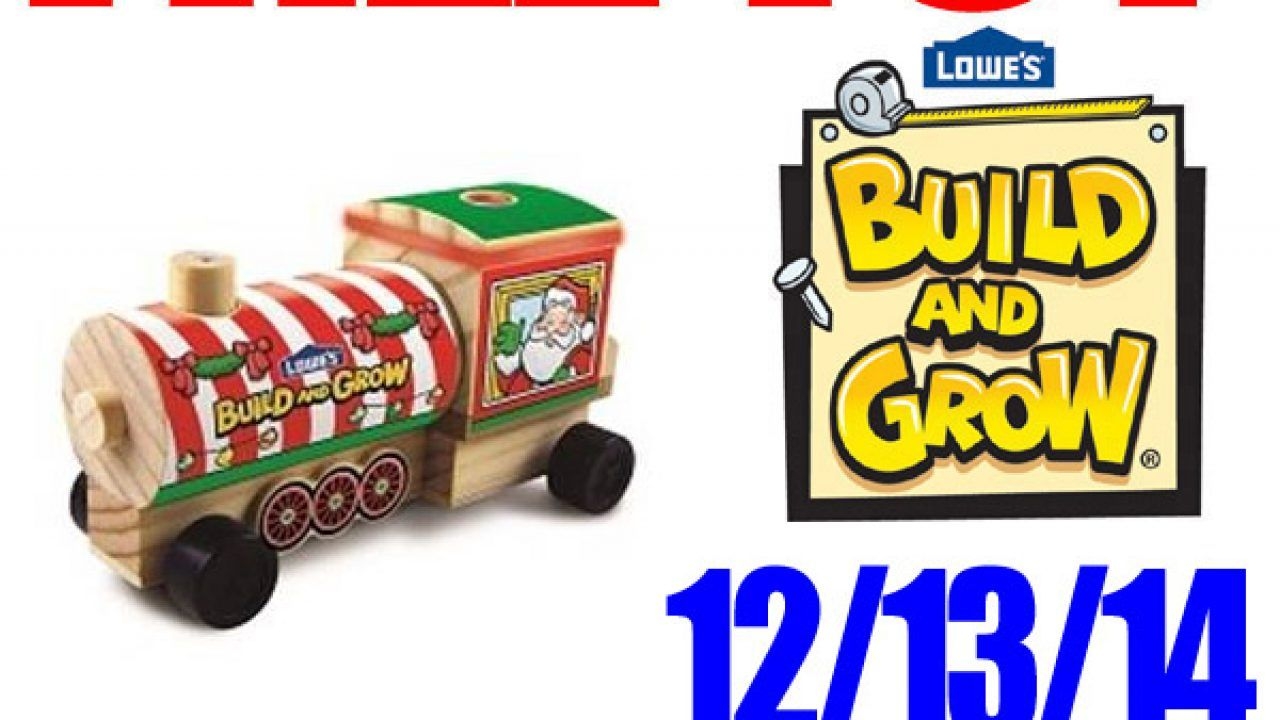 Free Toy Holiday Train Engine At Lowe&#039;S – Free Build And
