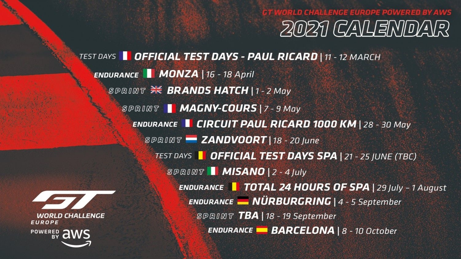 Further Developments Confirmed For 2021 Calendar With Magny