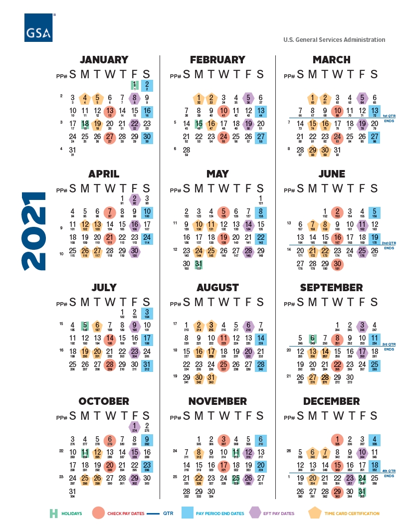 Payroll Calendar 2021