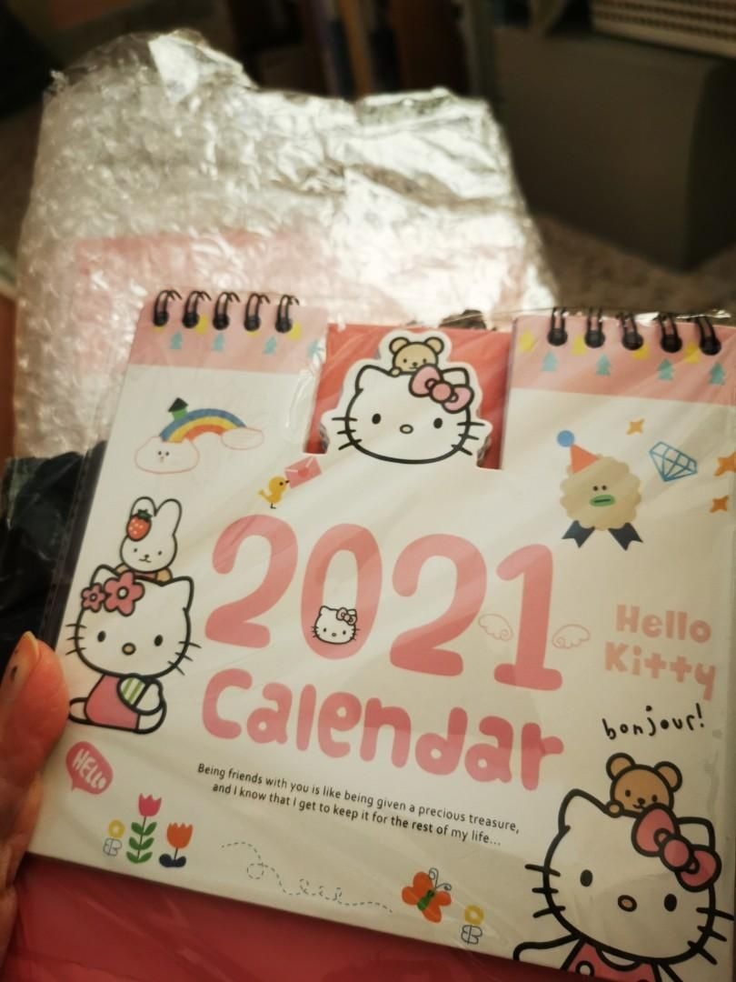 Hello Kitty 2021 Desk Calendar, Books &amp; Stationery