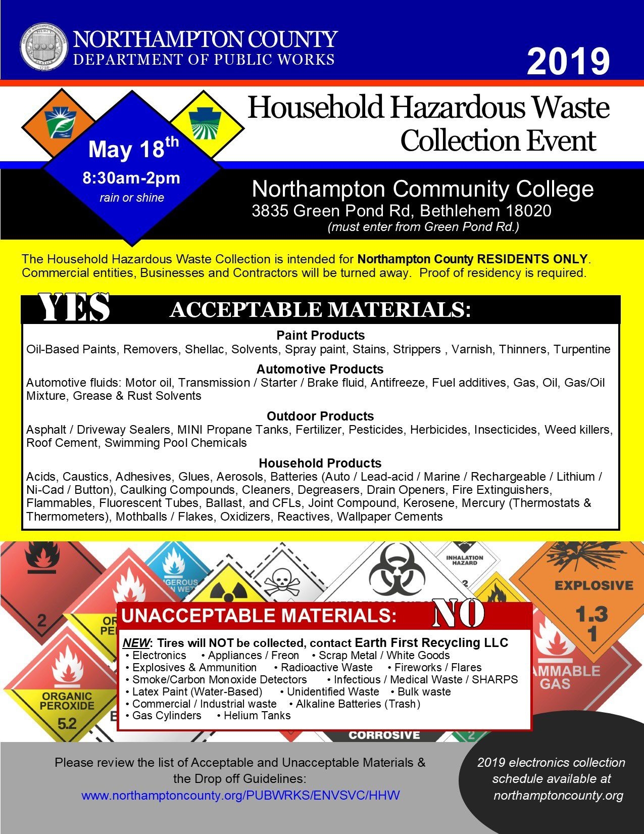 Household Hazardous Waste Collection Event – Northampton