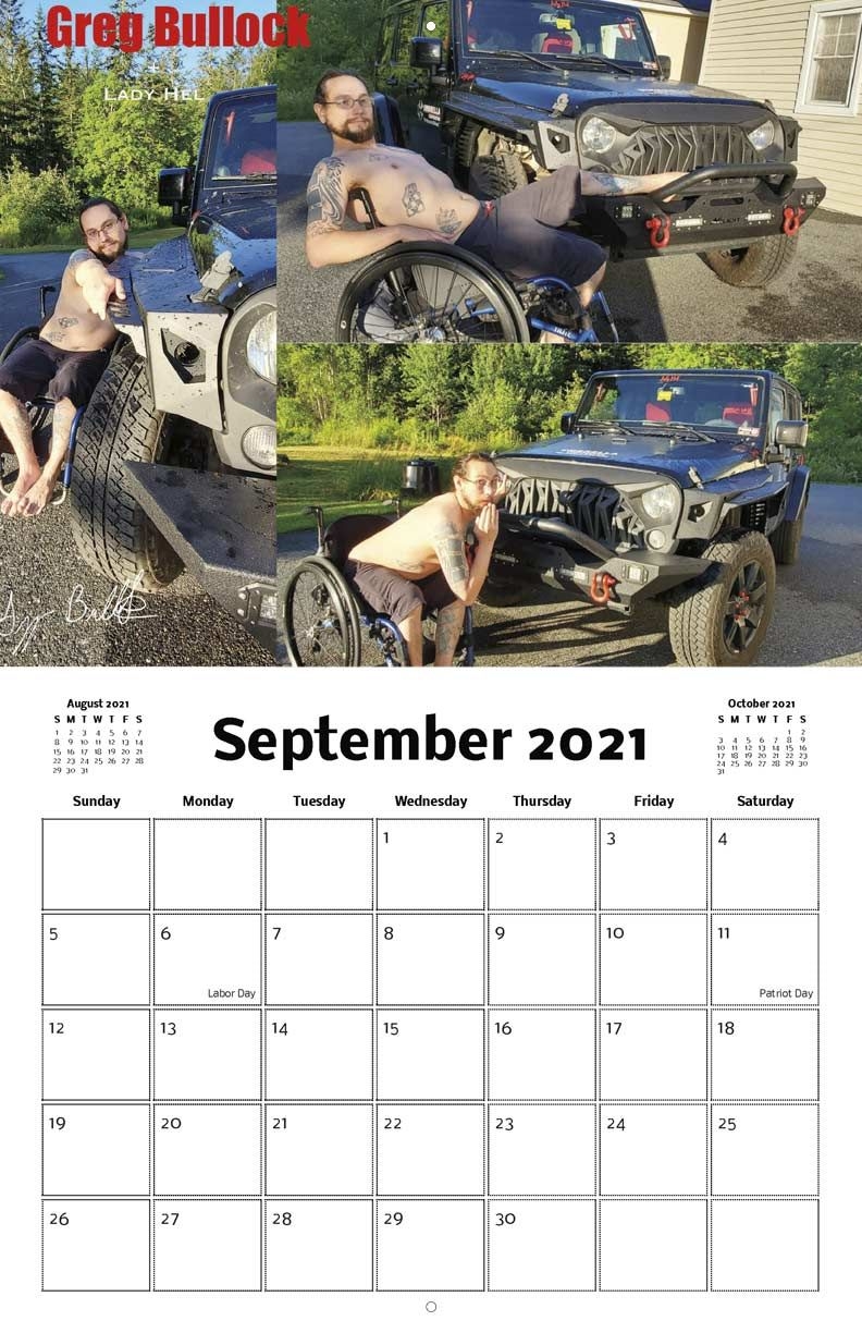 Men On Jeeps 2021 Calendar Fundraising