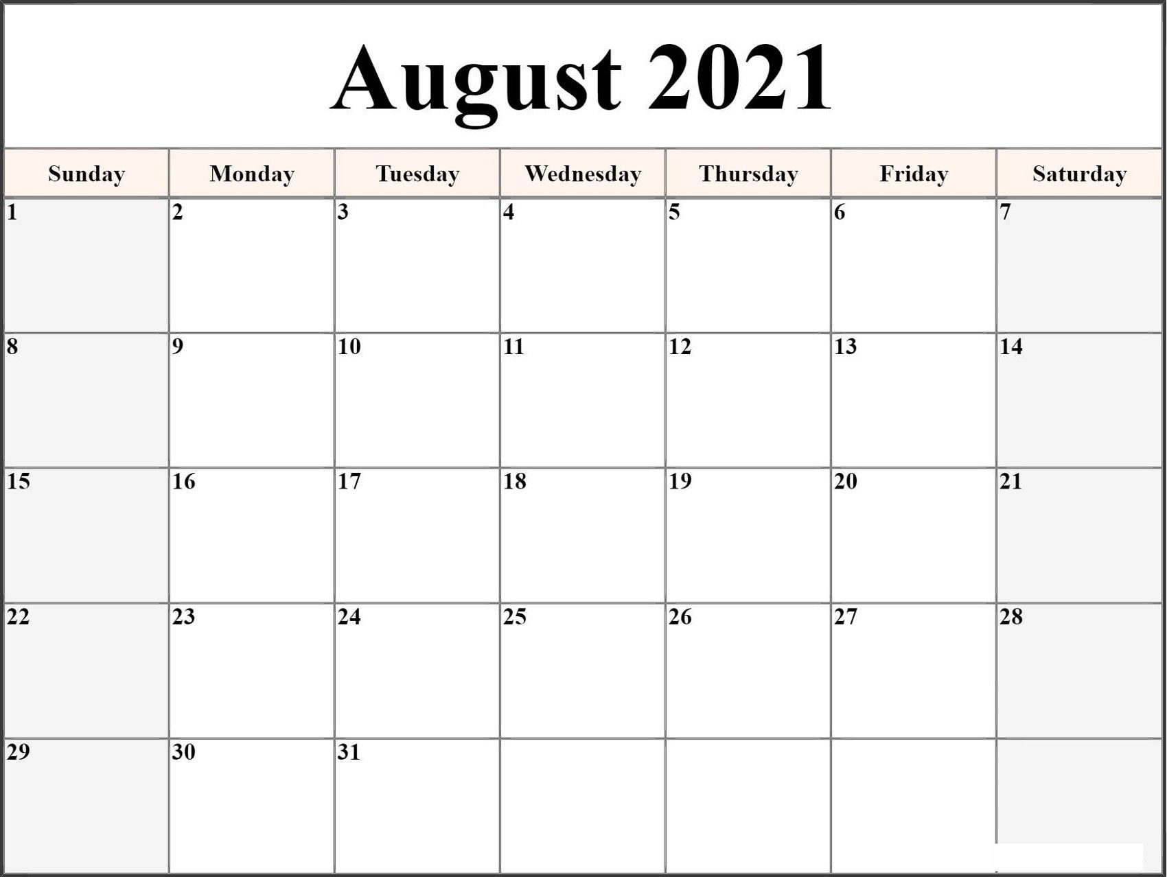 Effective Ms Word Calendar Template 2021