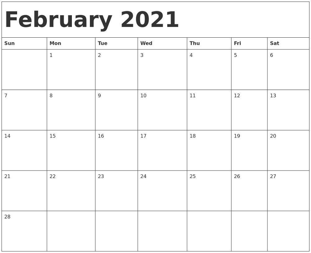 Microsoft Word Calendar Template 2021 Monthly Microsoft Word