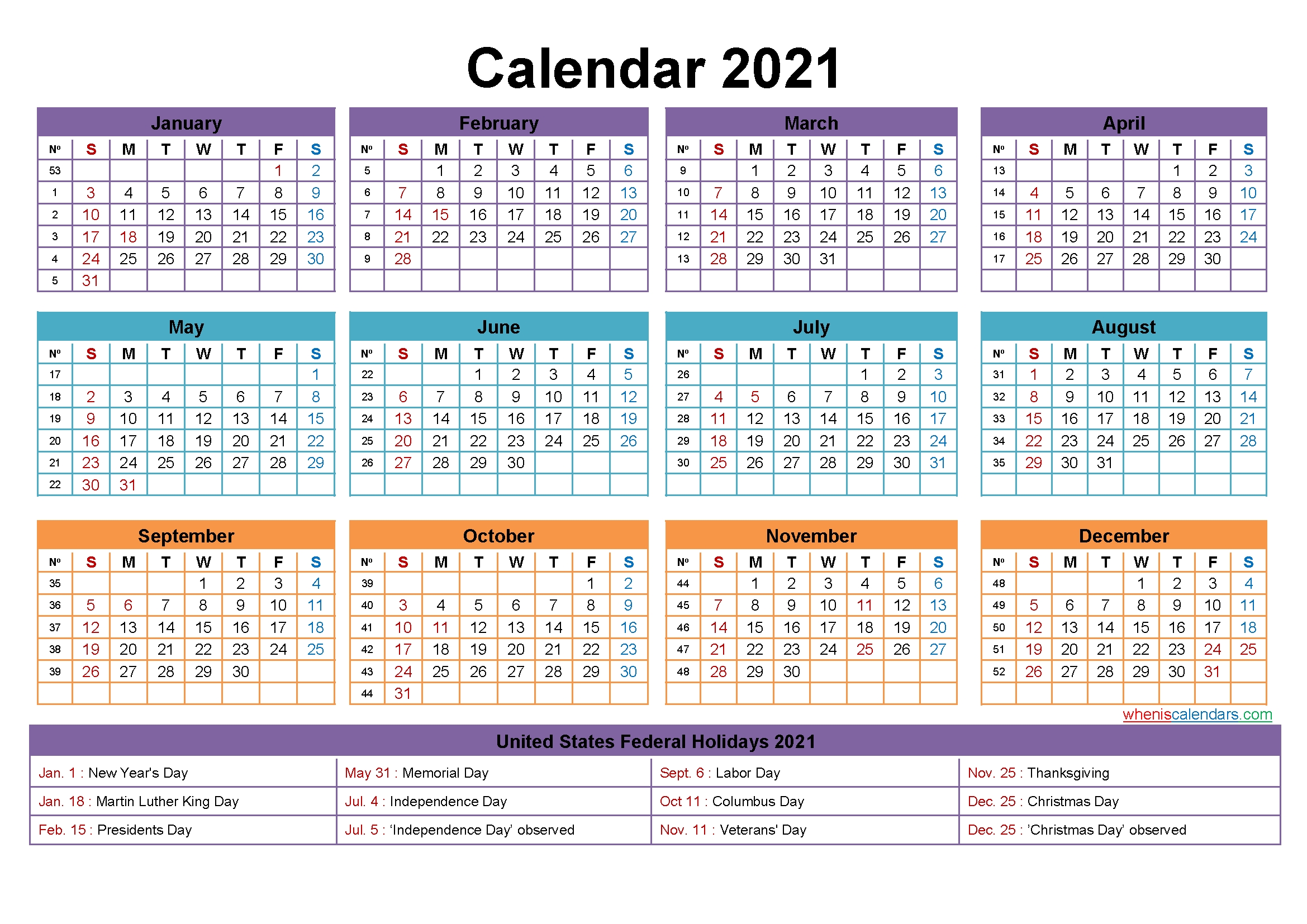 Mini Desk Calendar 2021 Free Printable – Free Printable 2020