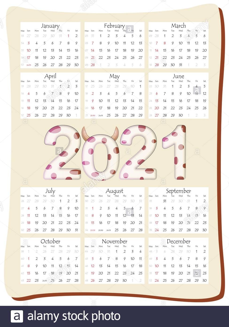 Months Calendar High Resolution Stock Photography And Images