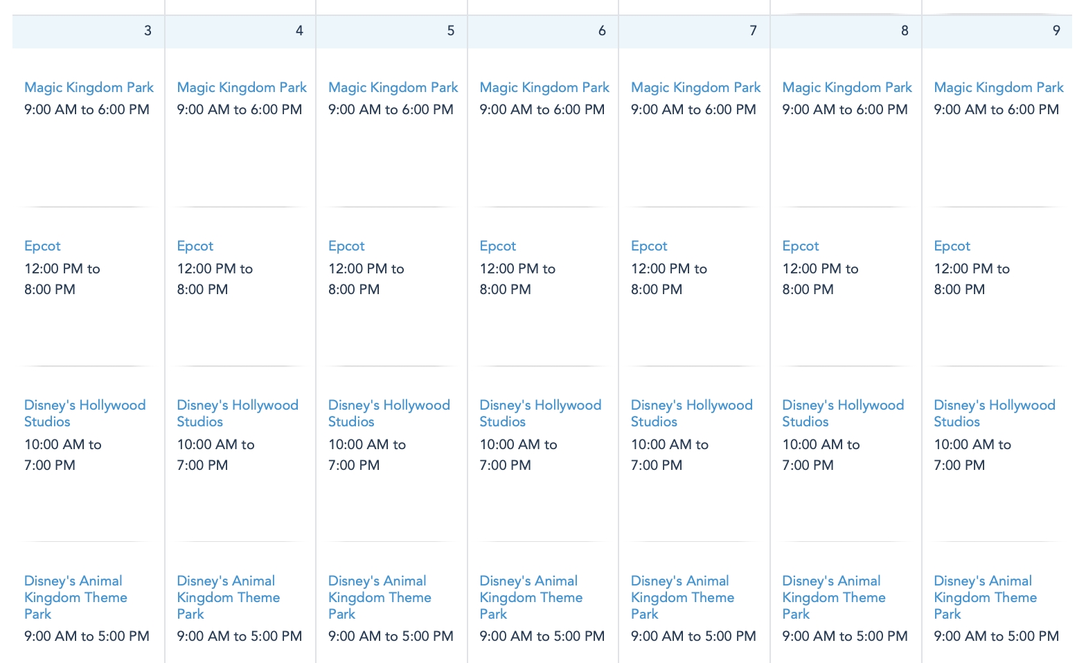 News: Disney World Releases Park Hours Through Early January