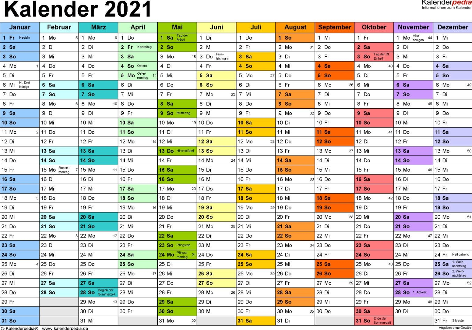 Pdf Kalender 2021 - Download - Chip
