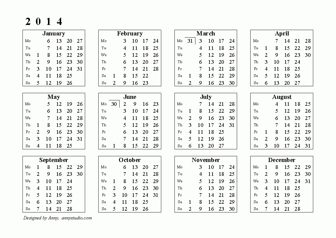 Pin By Pam Jurgensen On Organize | Calendar Printables, 2014
