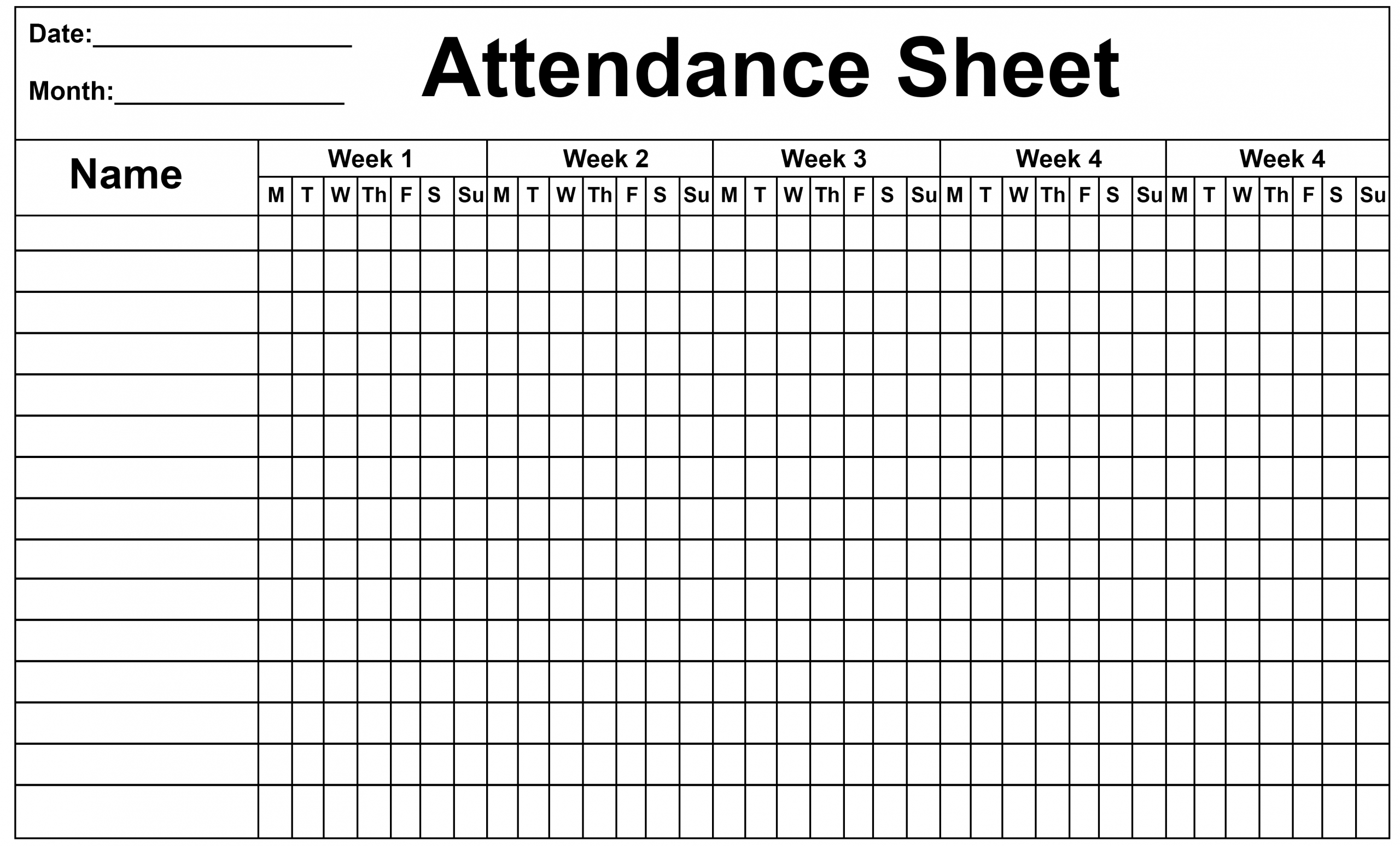 25-printable-attendance-sheet-templates-excel-word-utemplates-gambaran