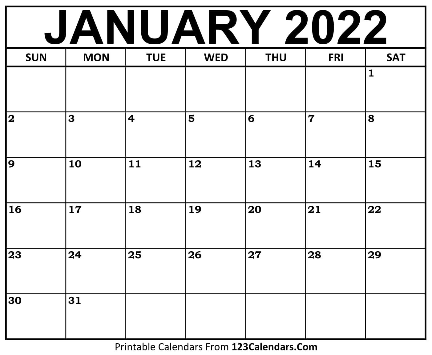 Printable January 2021 Calendar Templates | 123Calendars