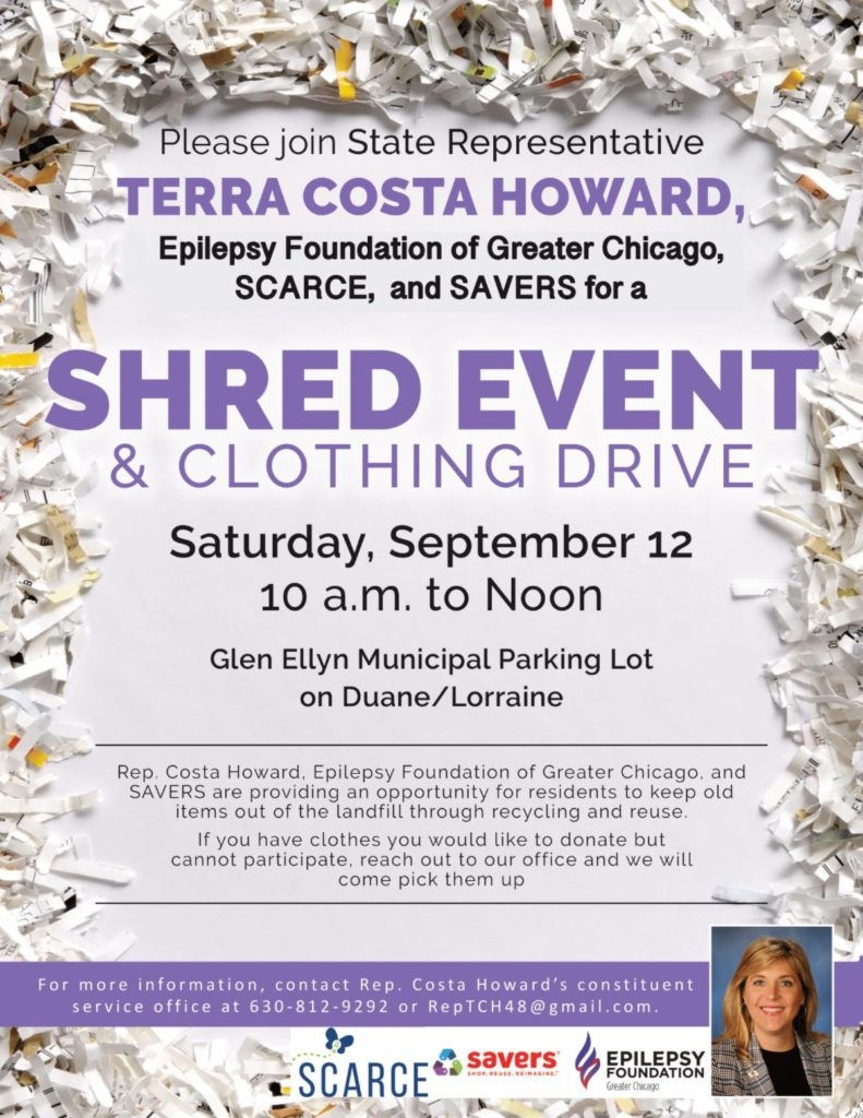 Rep. Terra Costa Howard Shred Event &amp; Clothing Drive - Scarce