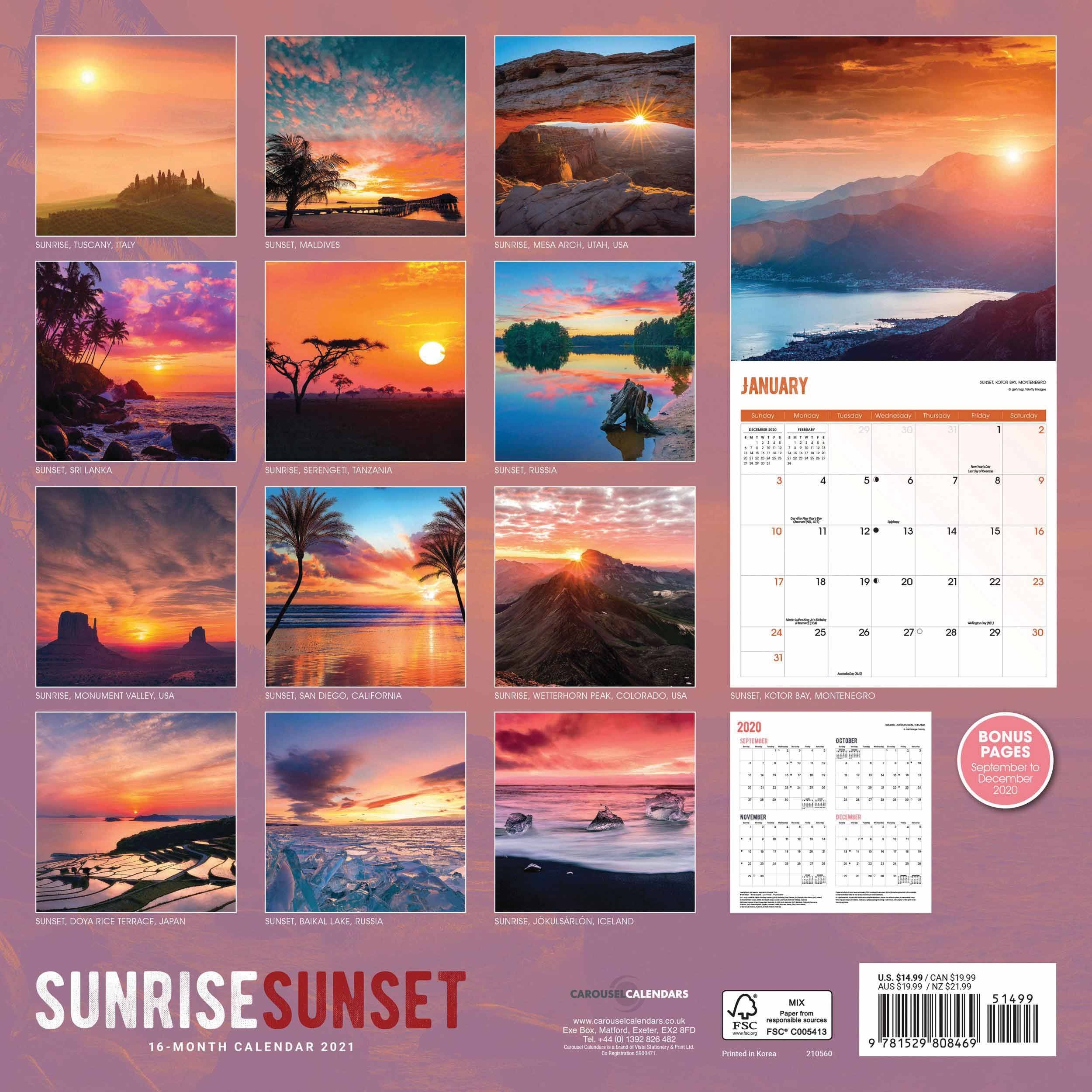 Sunrise Sunset Calendar 2021 At Calendar Club