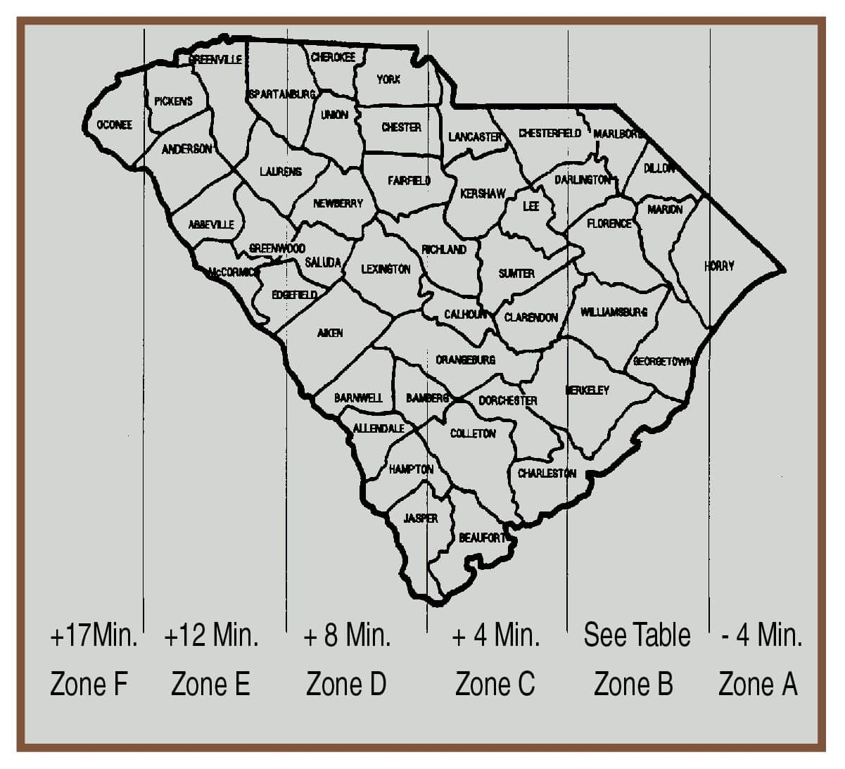 Sunrise/Sunset Times | South Carolina Hunting &amp; Fishing