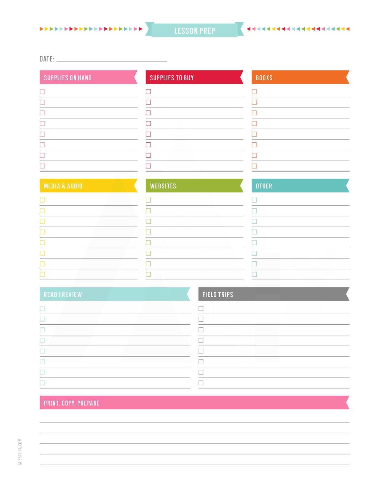 Teacher Planner – Misstiina