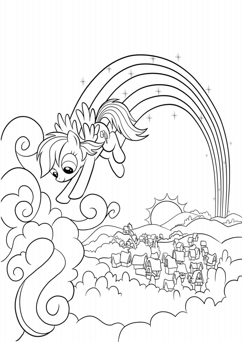 Top 30 + My Little Pony Coloring Pages - Printable Calendar