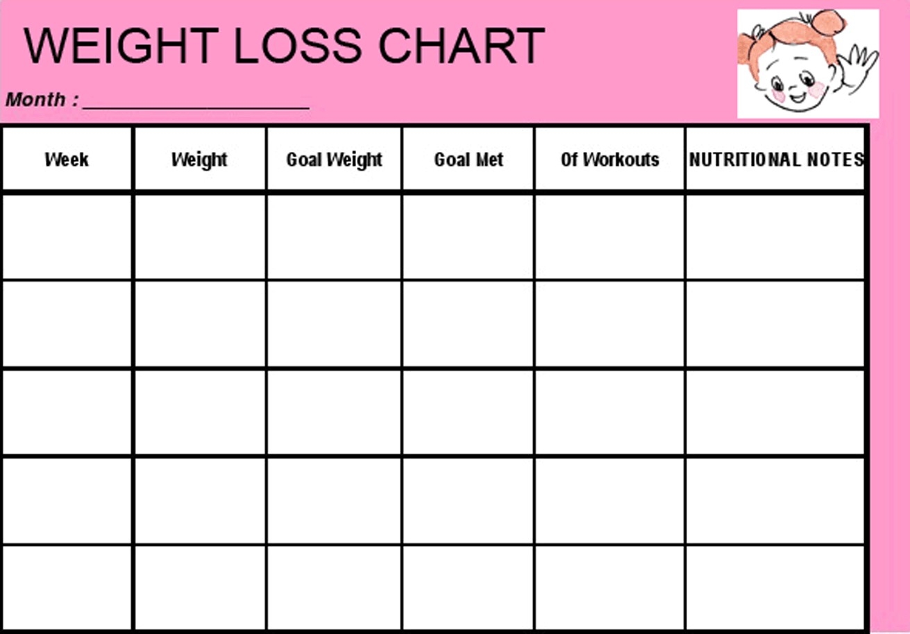 Unique Weight Loss Calendar Printable | Free Printable