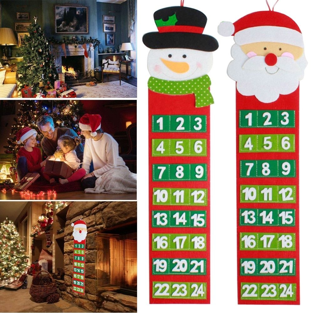 Us $3.07 42% Off|2 Styles Christmas Old Hairy Man Calendar Advent Countdown  Calendar Wall Calendar Children Gift Festival Products Funny L*5|Advent