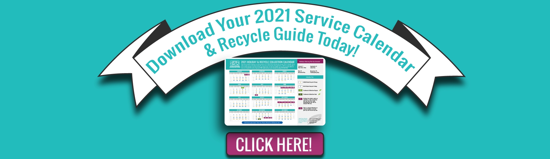 Perfect Republic Services Recycling Calendar2021